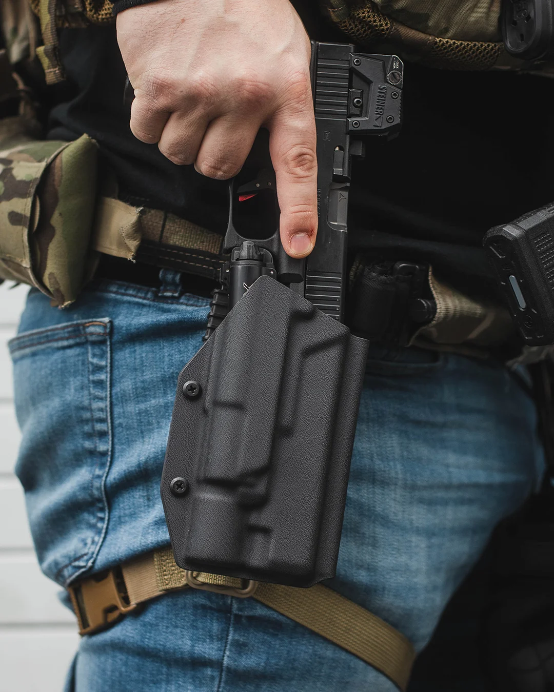 Holstered pistol used as the Pistol as Your Primary homepage background